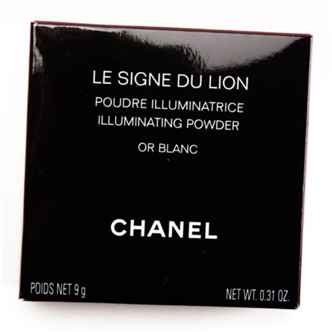 Chanel Or Blanc Le Signe du Lion Illuminating 